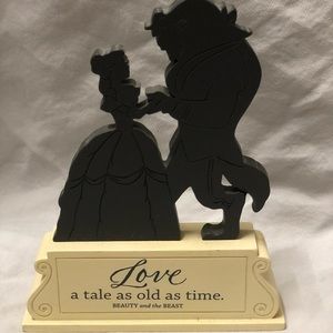 Disney Hallmark Beauty and the Beast Silhouette Figurine
